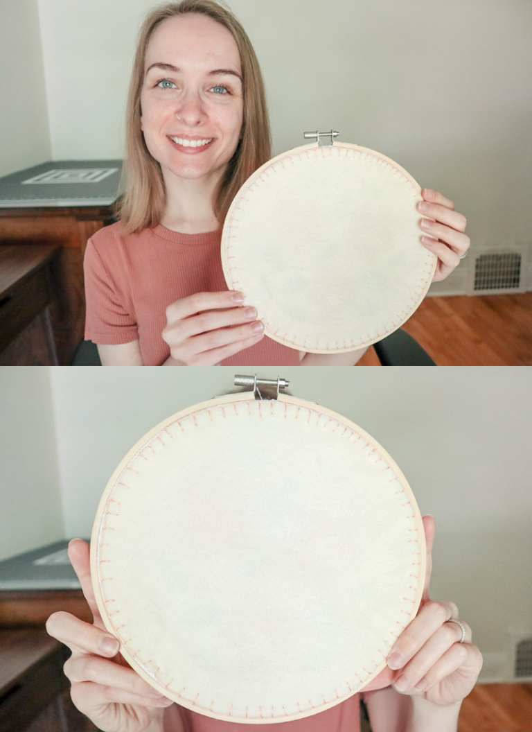 How to Finish Cross Stitch in a Hoop the Easy Way