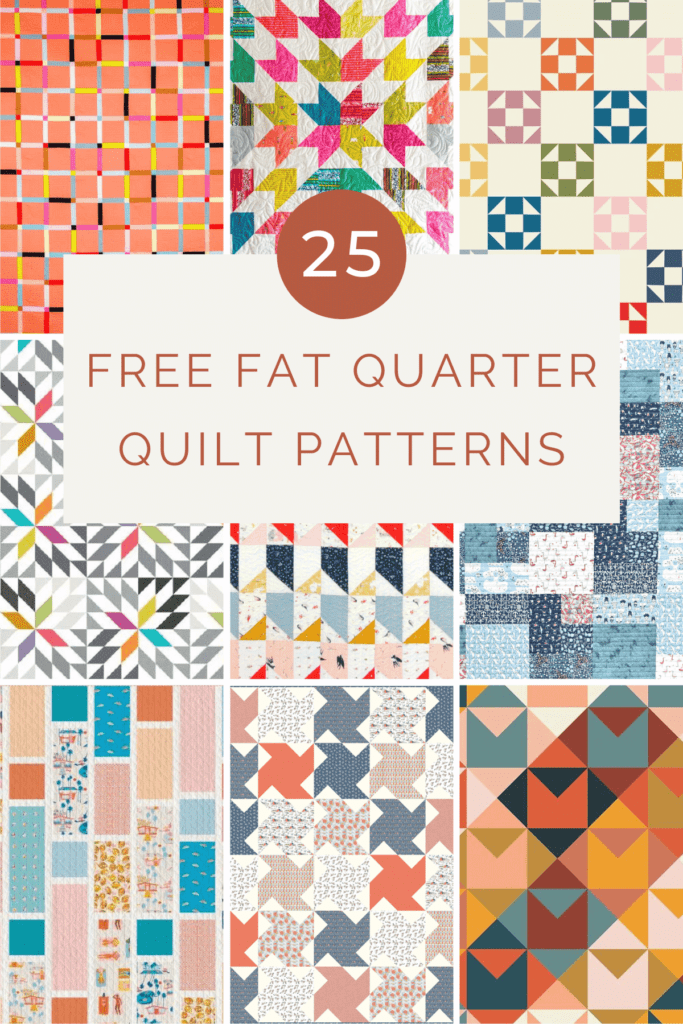 25 Free Fat Quarter Quilt Patterns