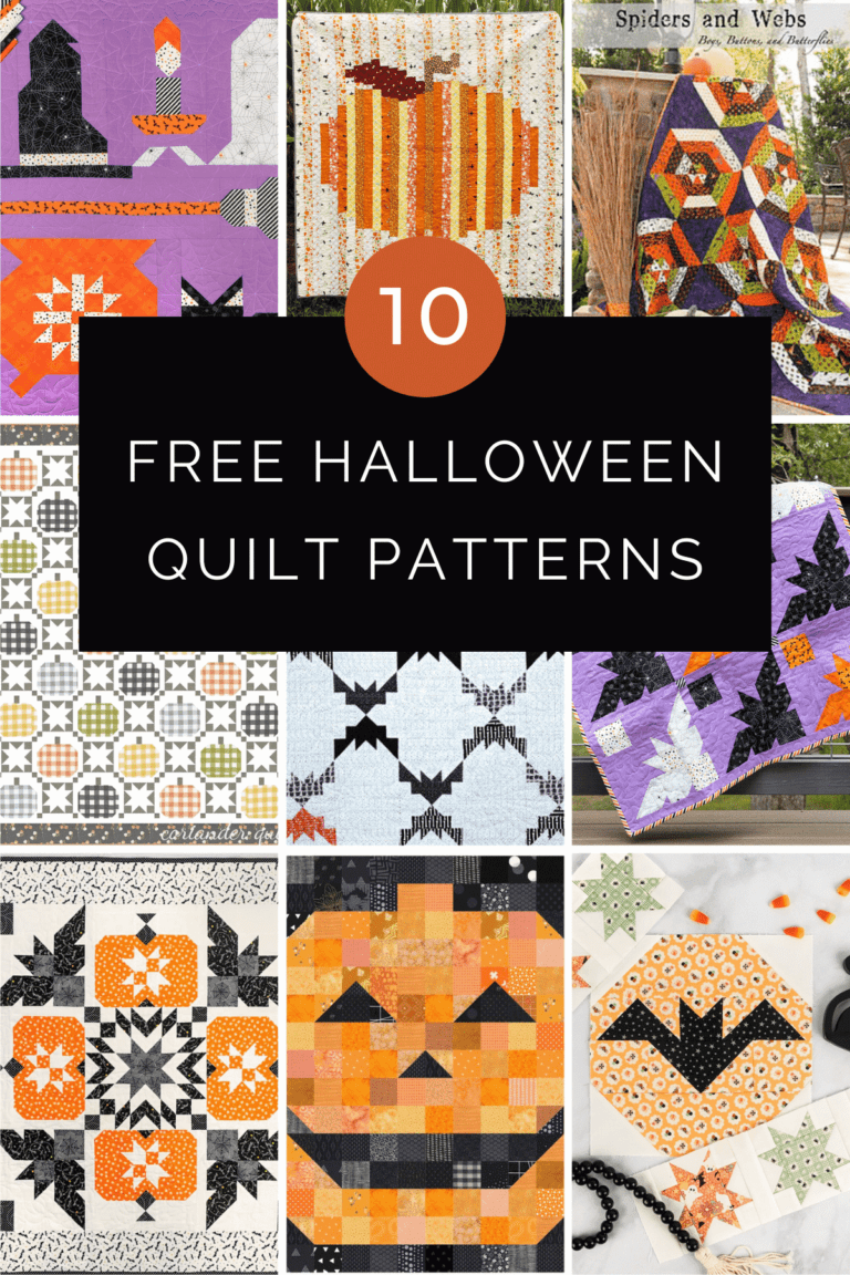10 Free Halloween Quilt Patterns