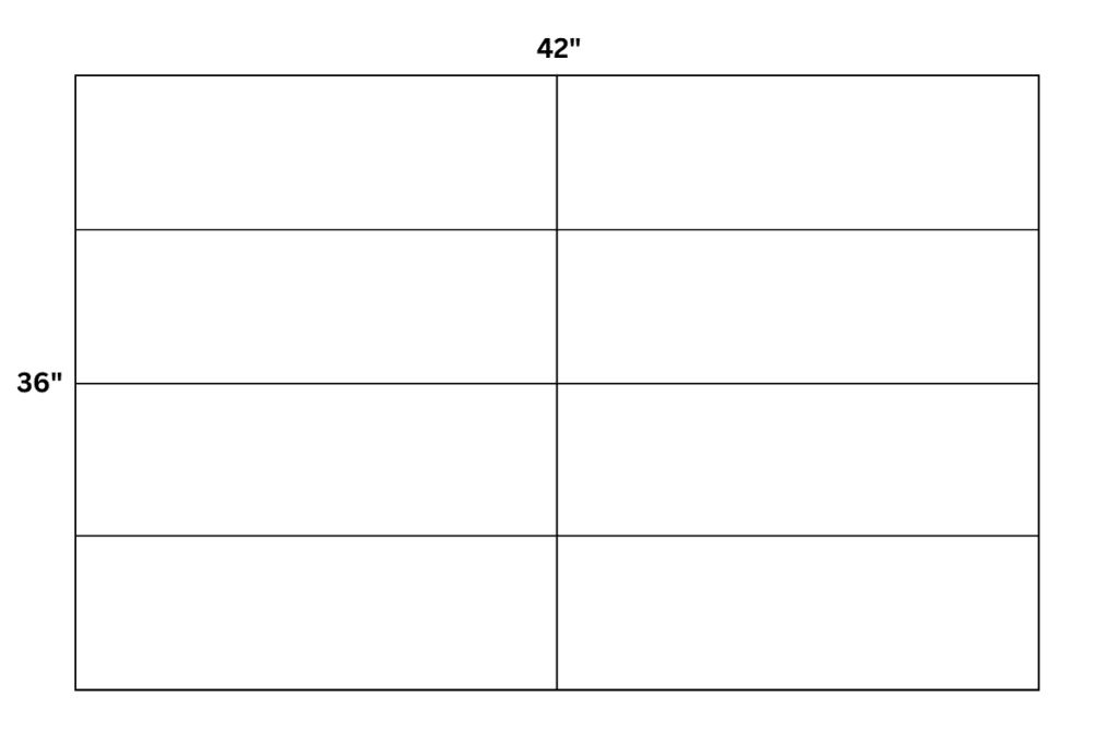 fat eighth cutting chart