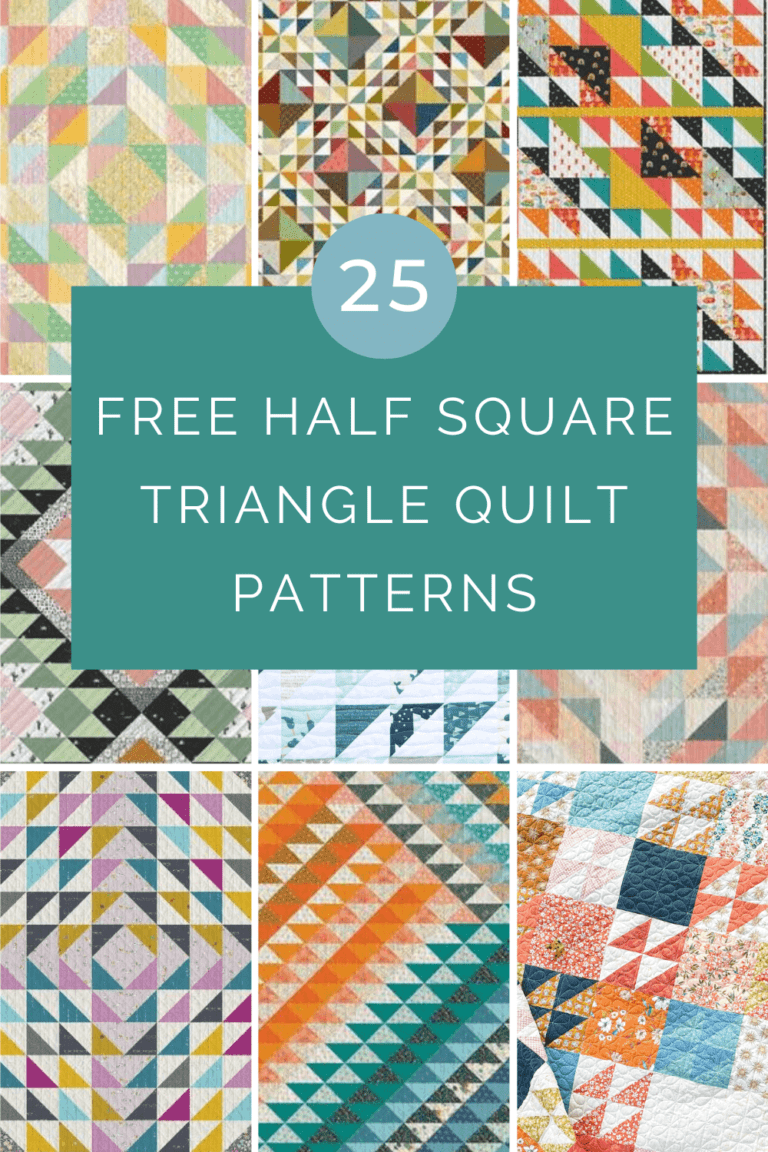 25 Free Half Square Triangle Quilt Patterns