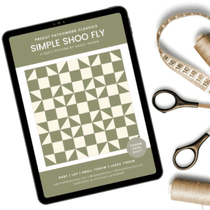 Simple Shoo Fly Quilt Pattern (PDF Download)