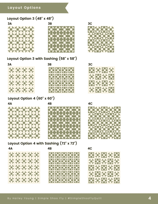 Simple Shoo Fly Quilt Pattern (PDF Download) - Image 6