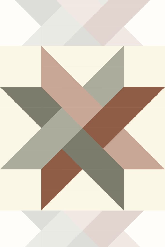 Big Block Woven Star Quilt Pattern