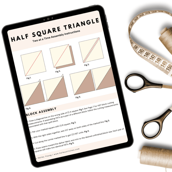 Half Square Triangle Quilt Blocks (PDF Download) - Image 5