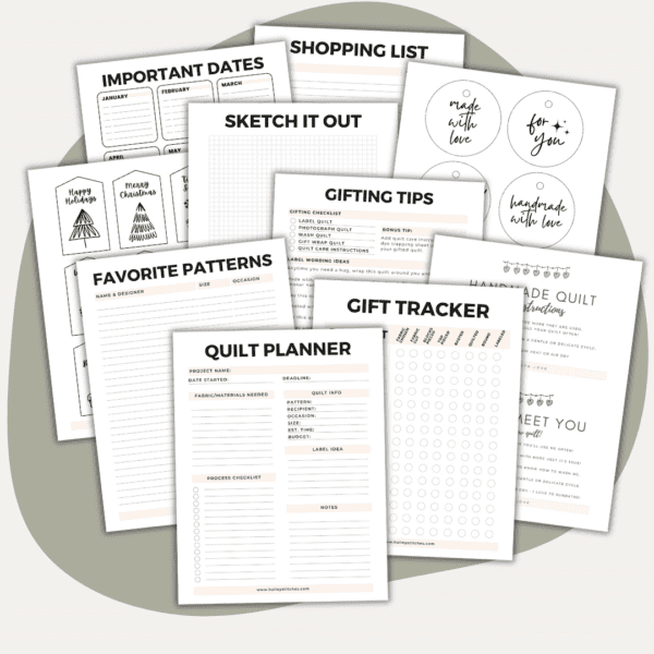 Quilting Project Planner Pack (PDF Download) - Image 5
