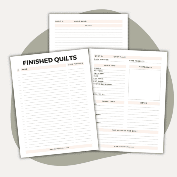 Quilting Project Planner Pack (PDF Download) - Image 7