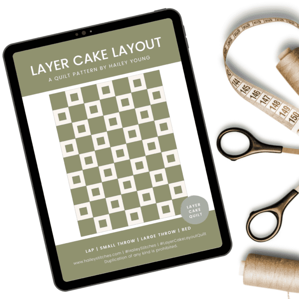 Layer Cake Layout Quilt Pattern (PDF Download)