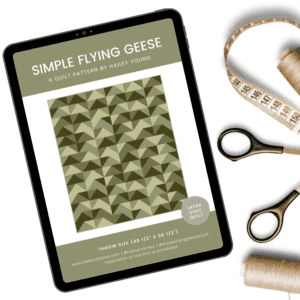 Simple Flying Geese Quilt Pattern (PDF Download)