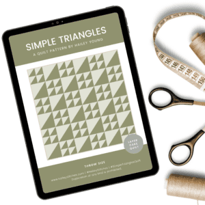 Simple Triangles Quilt Pattern (PDF Download)