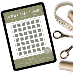 Layer Cake Sashing Quilt Pattern (PDF Download)