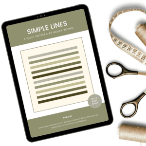 Simple Lines Quilt Pattern (PDF Download)