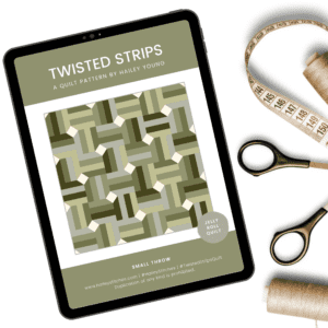 Twisted Strips Quilt Pattern (PDF Download)