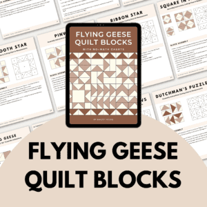 Flying Geese Quilt Blocks (PDF Download)