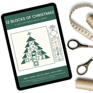 12 Blocks of Christmas Quilt Pattern (PDF Download)