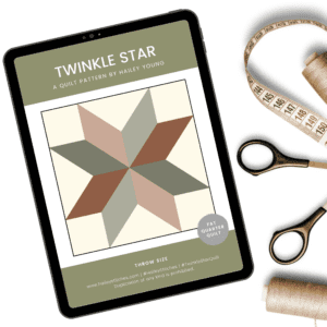 Twinkle Star Quilt Pattern (PDF Download)