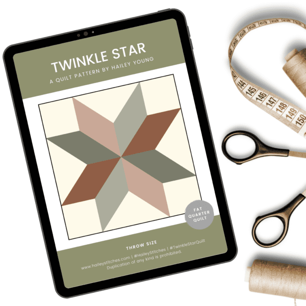 Twinkle Star Quilt Pattern (PDF Download)